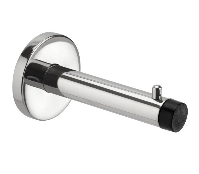 Coat Hook for Cubicle with Buffer in Stainless Steel - Cubicle King UK
